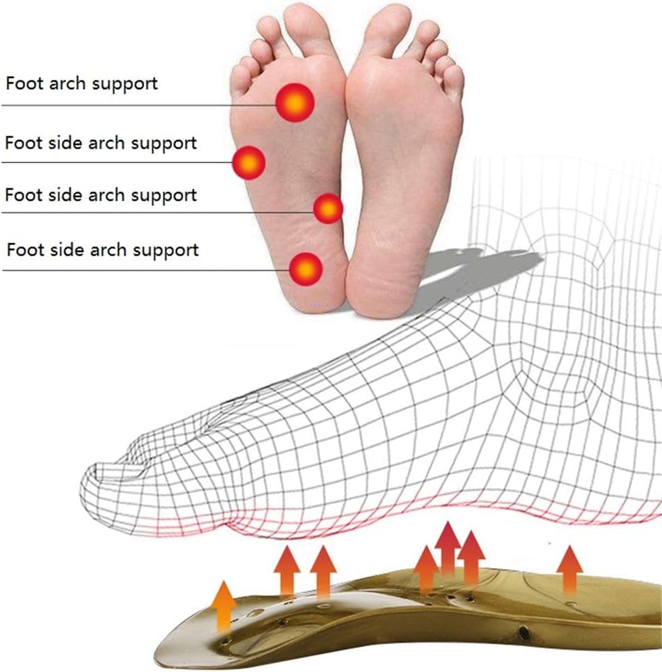 Solette Plantari Gambe Tipo X/o Inserti Ortopedici per Piedi Piatti, Fascite Plantare, Sperone Osseo, Sostegno, 43~44