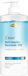 Dove Shampoo Hidratação + Hialuron-Vit 600ml Pump