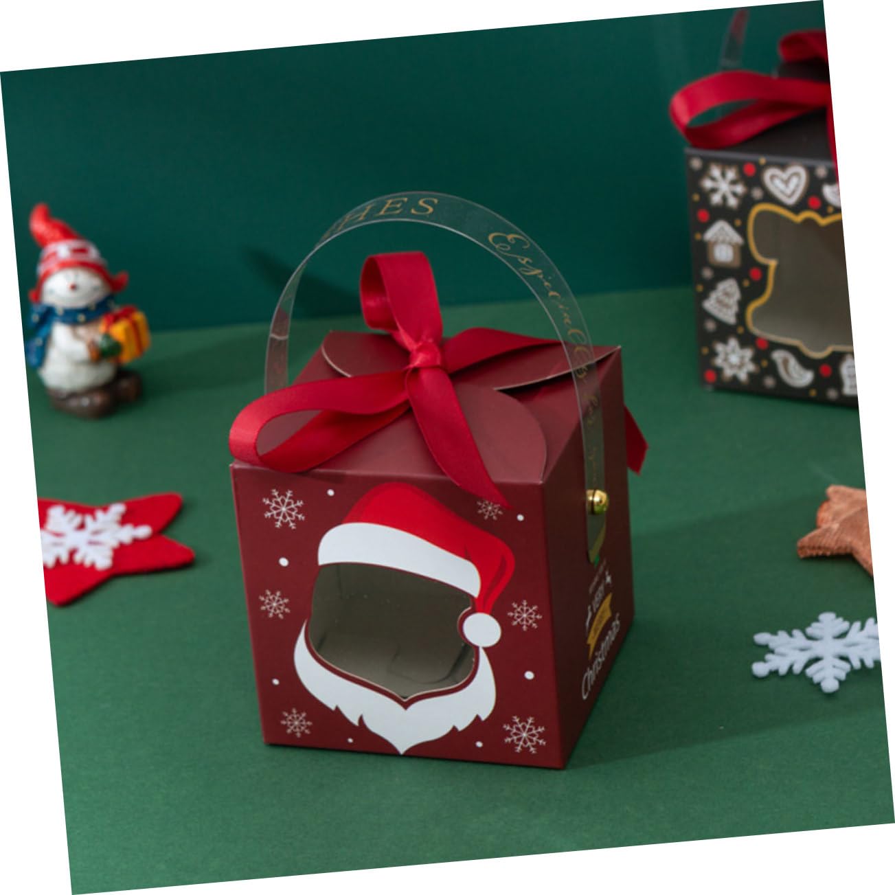 Mobestech 20pezzi Scatole di Carta per Dolcetti Natalizi Scatoline Regalo di Caramelle Scatole di Immagazzinaggio per Feste Custodie Regalo Colore Casuale