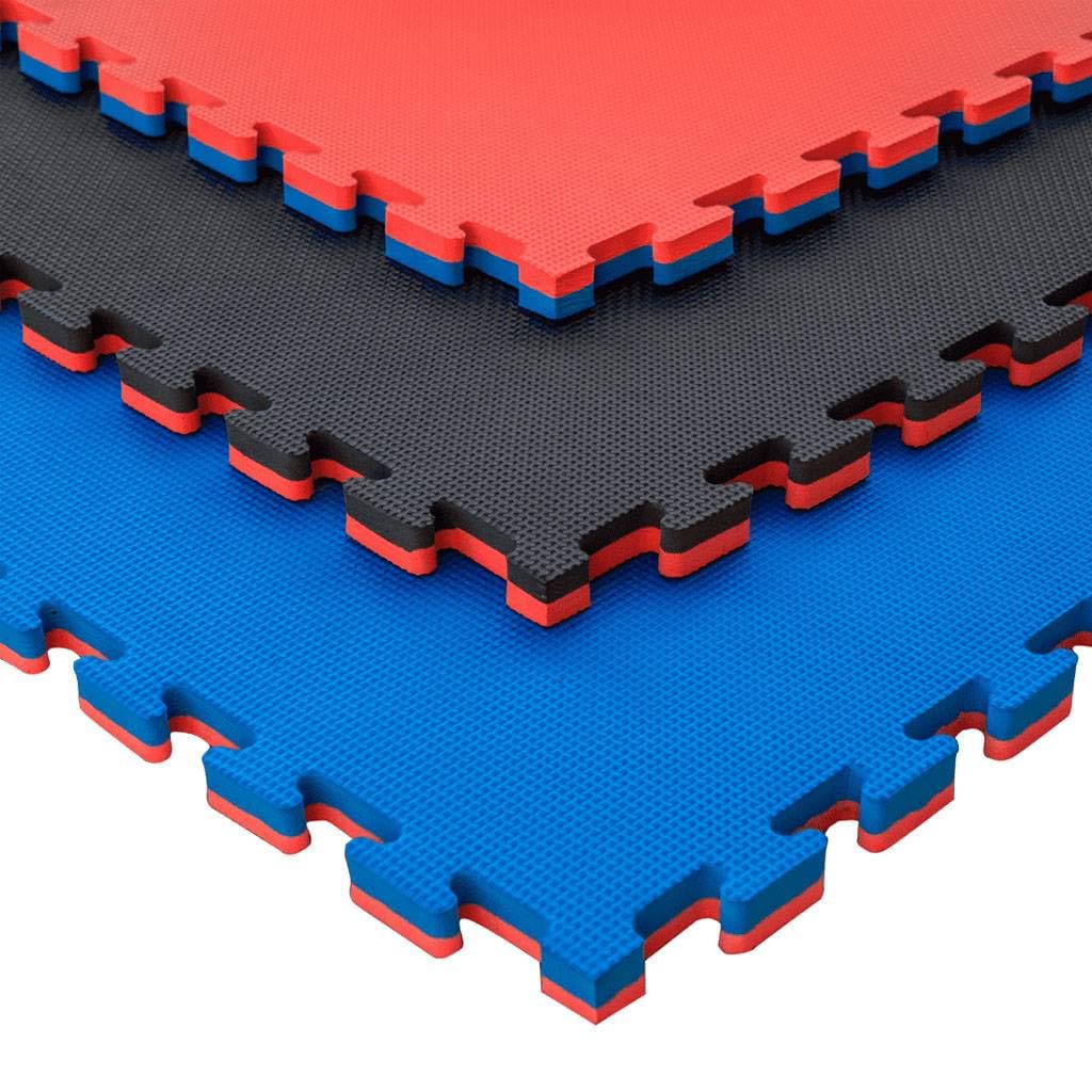 JOWY Tatami Puzzle 1x1m 2,5 cm Grosor Rojo/Azul 25 Unidades