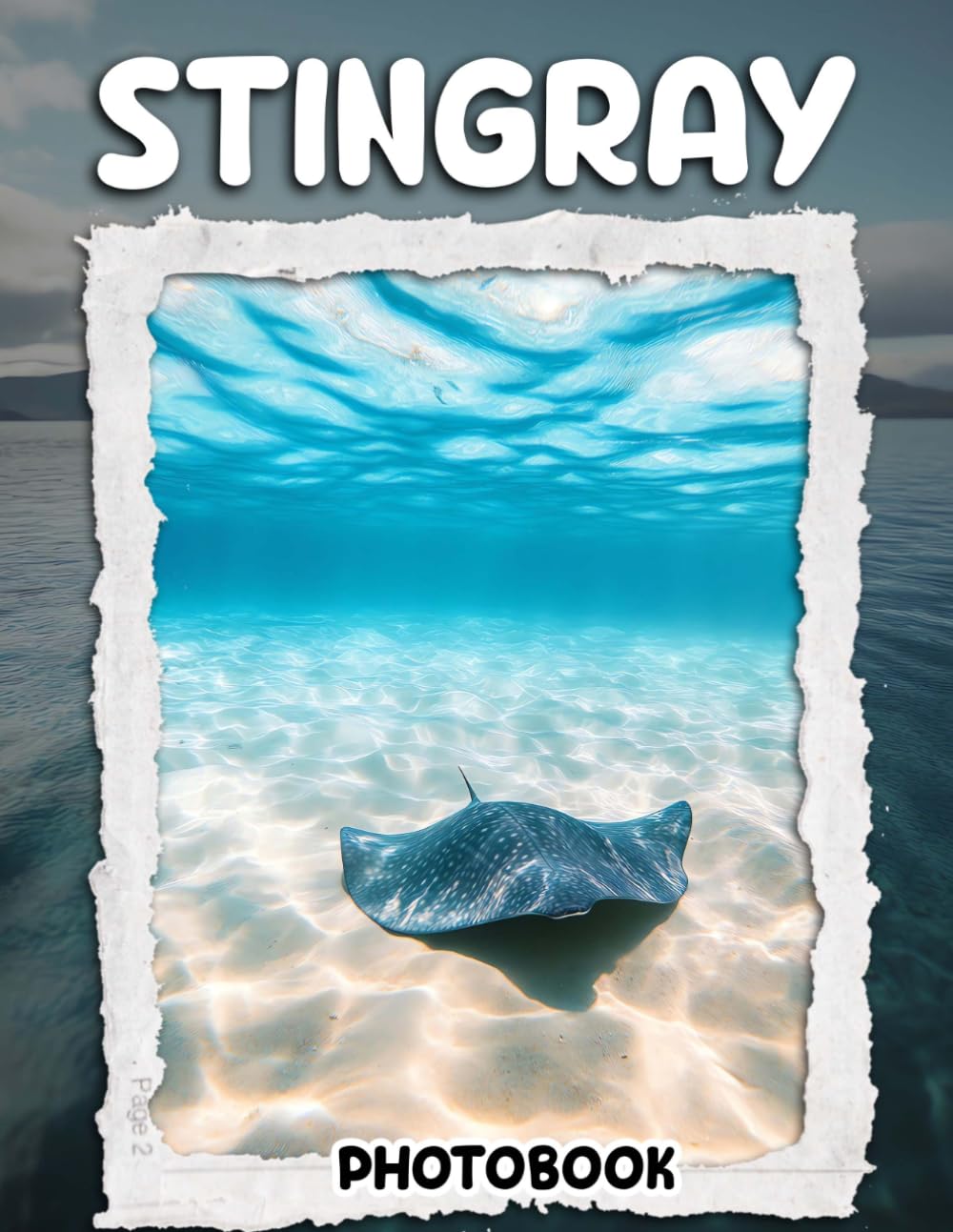 Stingray Photo Book: 40 Pages Underwater Creatures Collection Showcasing Graceful Marine Life In Natural Ocean Habitats