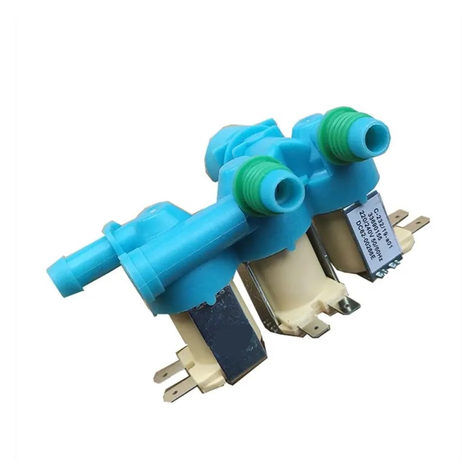 EEZII Washing Machine Water Inlet Valve, Compatible For Samsung, Washing Machine Water Inlet Solenoid Valve DC62-00266E Three Head Water