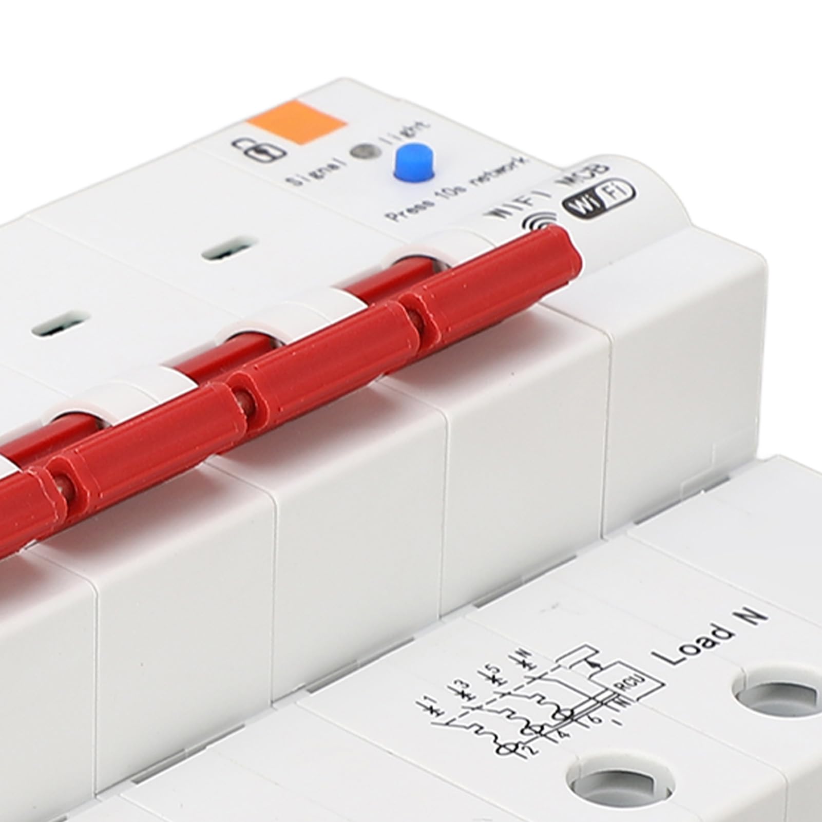Interruptor de Circuito WiFi Interruptor de Fuga 4P Control Remoto Mete Electricidad AC400V 50/60Hz 63A Rompedor Circuito WiFi 4P Fuga Interrupción