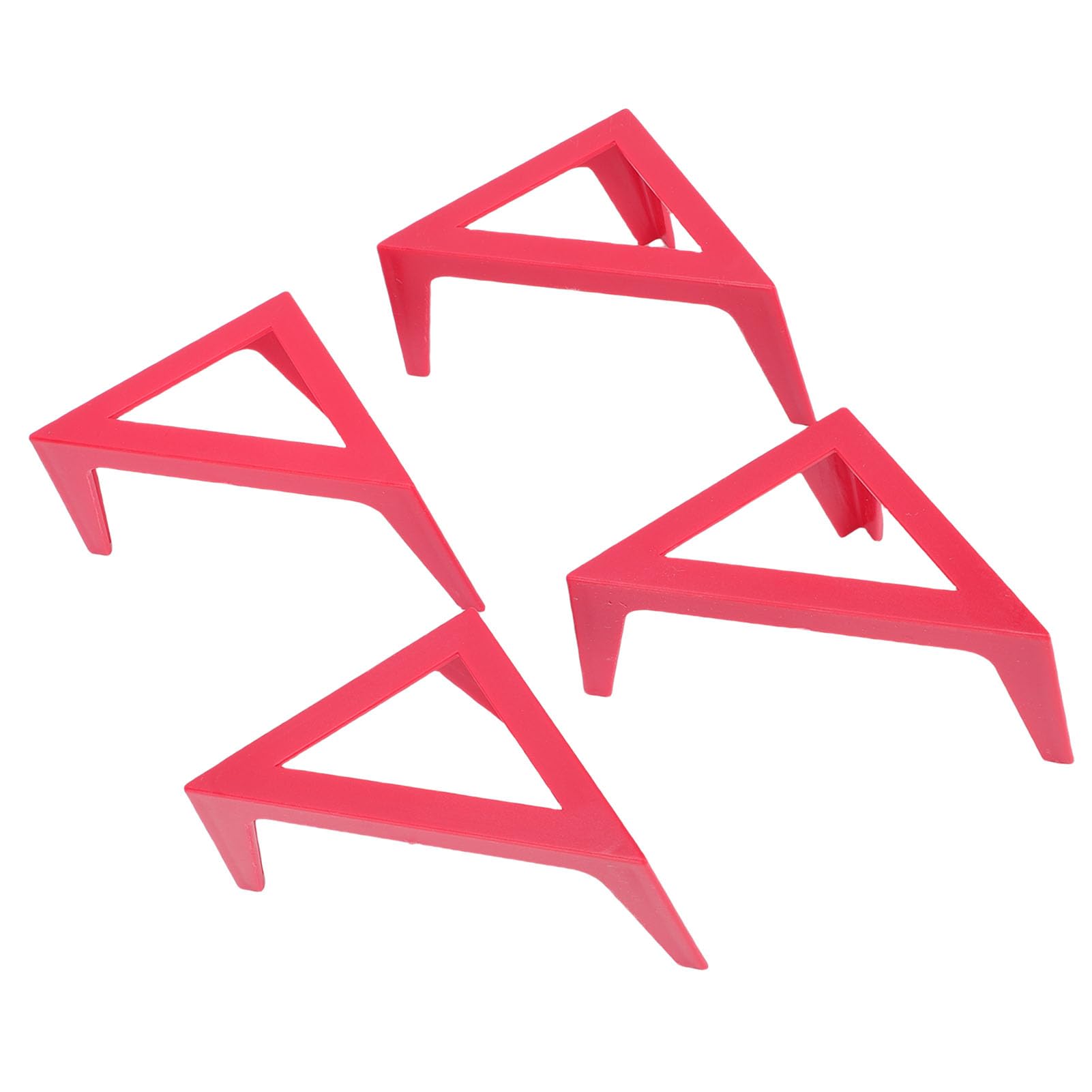 8er-Pack Leinwandfüße, Erhöhungen, Malständer aus ABS-Kunststoff, Rutschfeste Basis, Leinwandstützen für Acrylgießen und Zeichnen, für Künstler, Studenten, Innen- und Außenbereich (Rot)