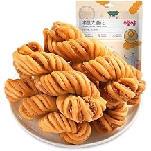 Brown sugar Ffried Dough Twists, Tianjin flavor Fried Dough Twists 120g, sesame pastry, traditional Chinese Dim sum, crisp biscuits,substitute breakfast bread,leisure snack Tianjin flavor,3 bags