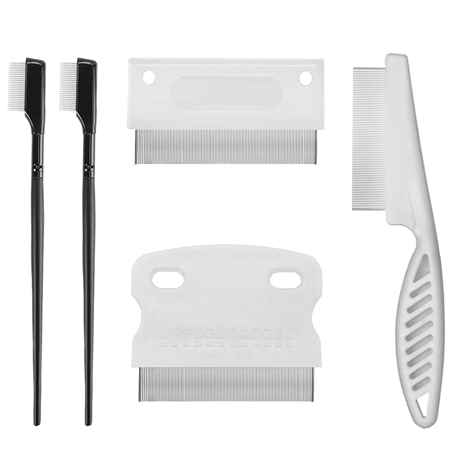 5 Pieces Pet Dog Eye Combs Tear Stain Remover Combs Pet Grooming Comb,Pet Lice Comb