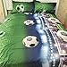 SODIAL Juegos de Sabanas de Cama de Patron de Futbol 3D Funda...