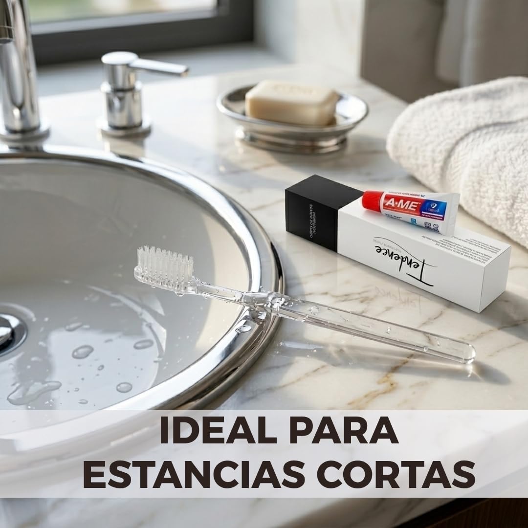 500 unidades de Kit Dental Amenities Hotel – Set de Higiene Bucal para Hoteles, Casas Rurales y Alojamientos Turísticos | Productos de Acogida para Habitaciones y Huéspedes