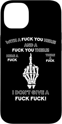 Vista 37 de Funda para iPhone 13 Pro Max Skeleton Middle Finger F You Pun Humor para adultos