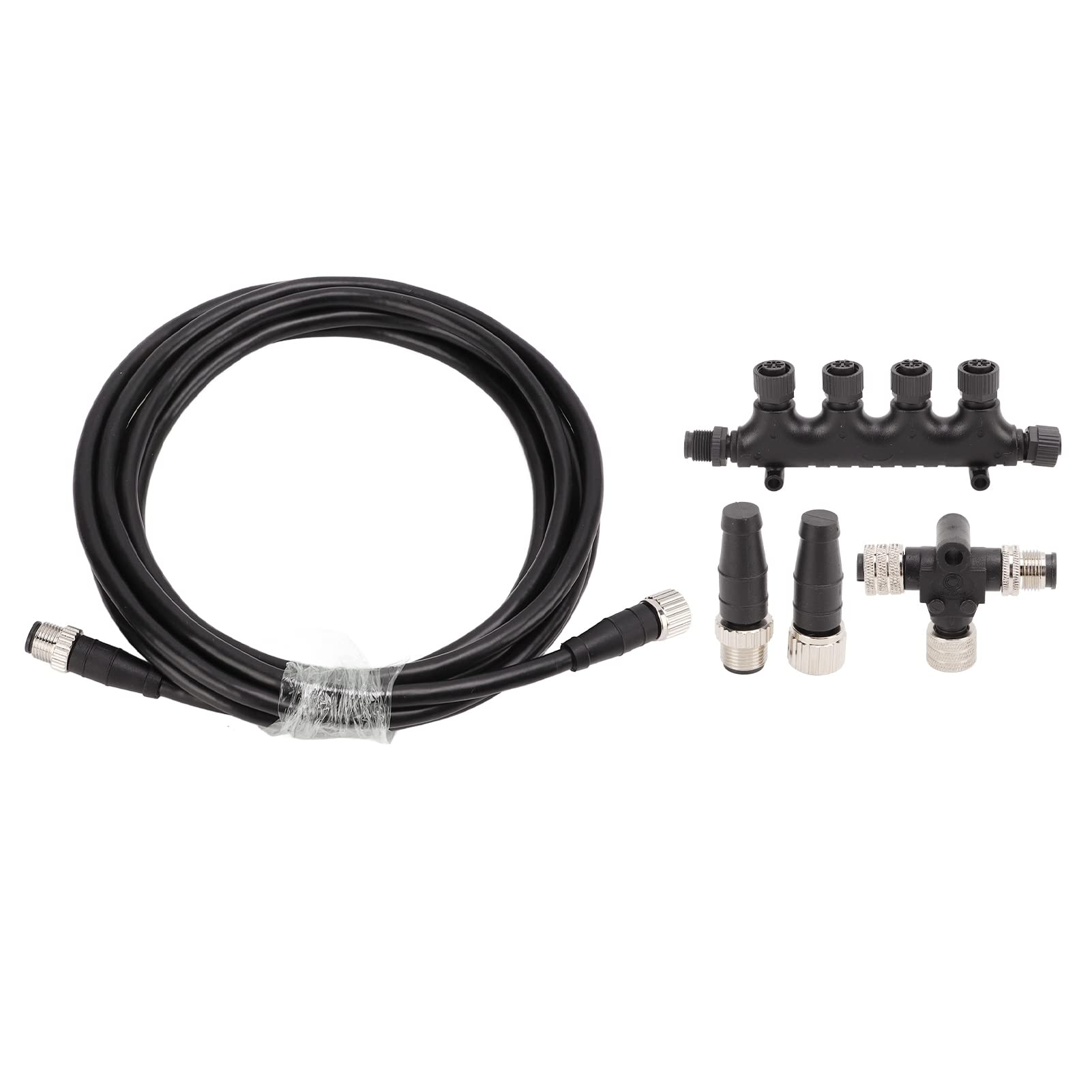 Generic Kabel NMEA 2000 5-pinowy Gwint Kabla Szkieletowego do zastosowań Morskich Kompatybilny z Zestawem Startowym Szkieletu Simrad B&G Navico Networks Zawiera Adapter Trójnika Kablowego Złącze