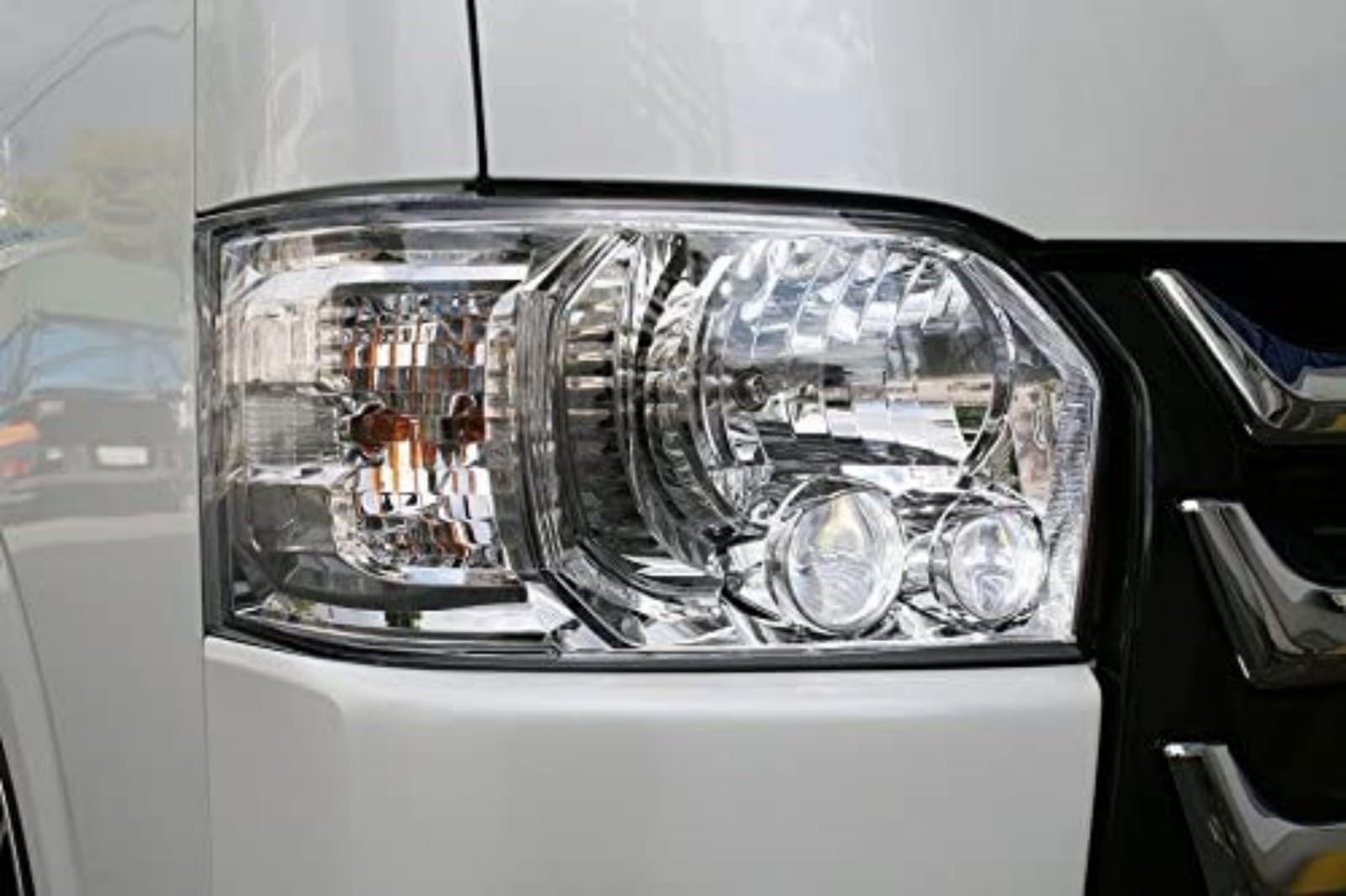 ハイエース レジアスエース 200系 ヘッドライト 1-6型 クリアLED