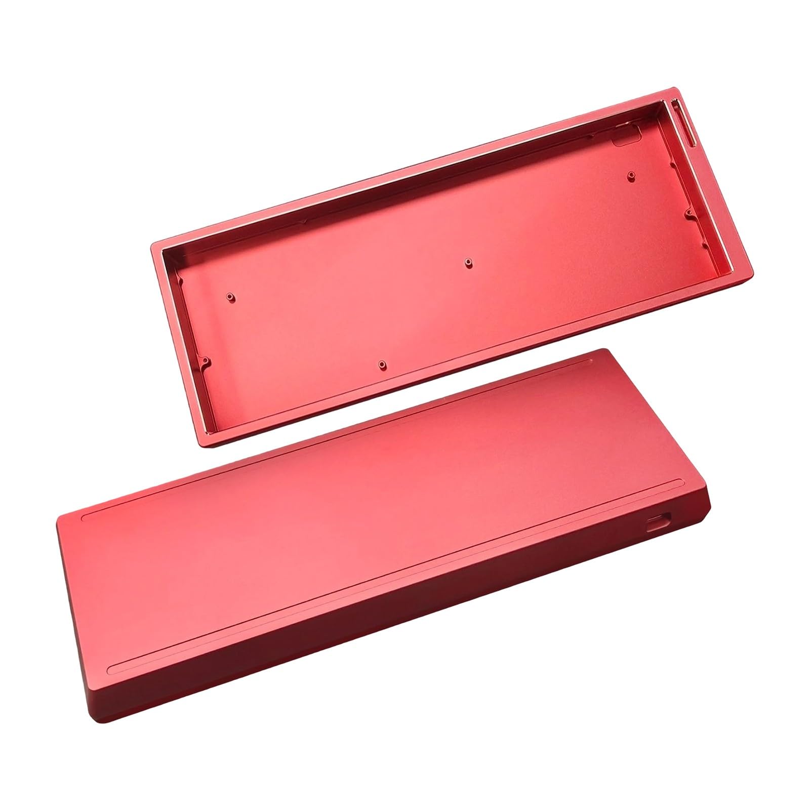 Caja de Teclado de Aluminio Personalizable de 61 Teclas Caja de teclados mecánicos para Juegos Accesorios Resistentes Calor para Ahorrar Espacio Aluminio de Resistencia