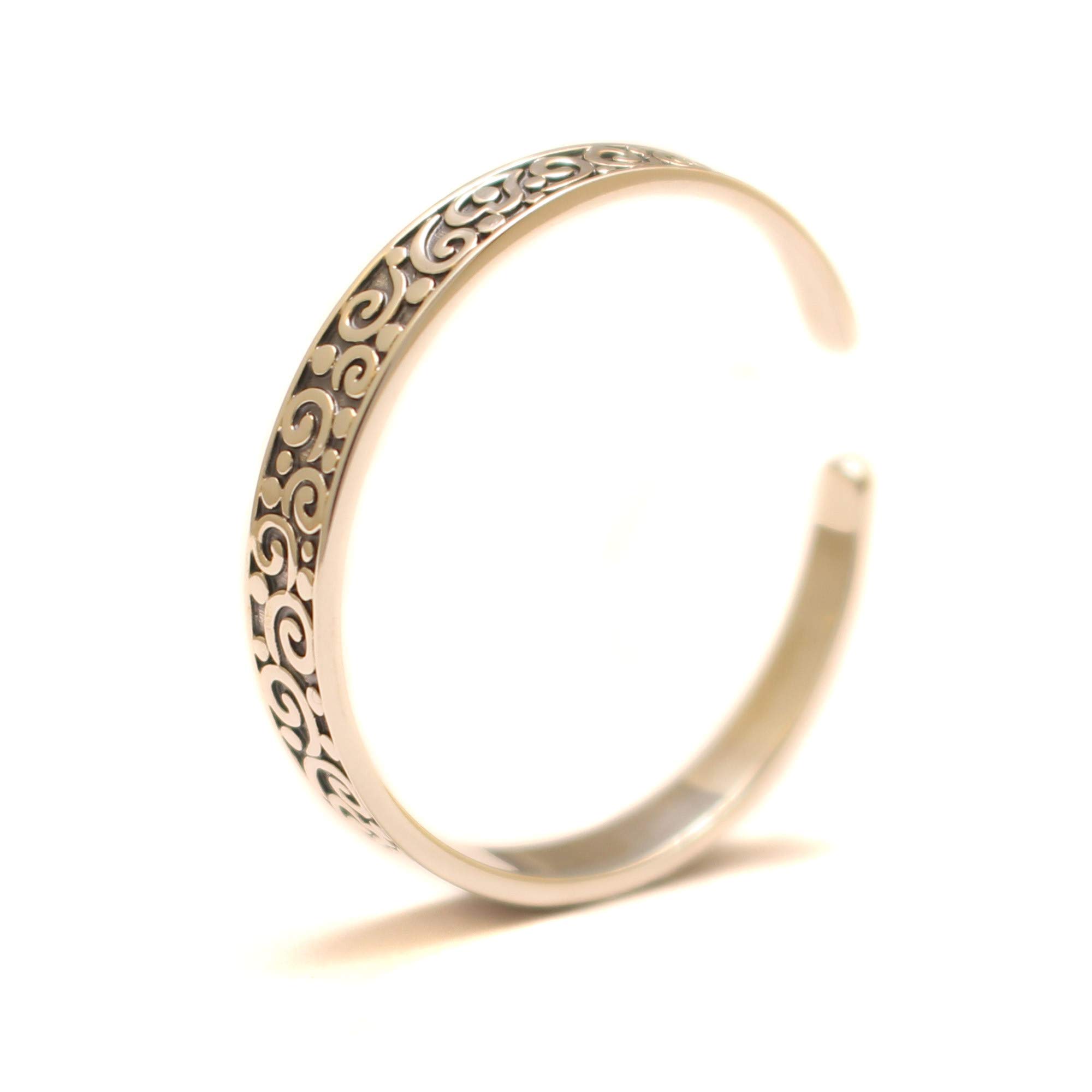 Zehenring für großen Zeh Bass Schlüssel Design aus 925 Sterling Silber