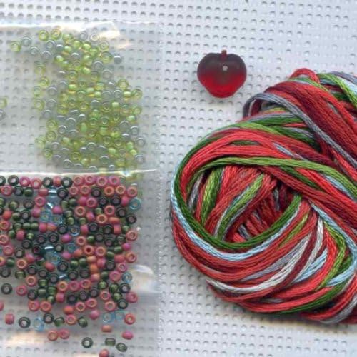 Miniatura 3 de Kit de adorno de punto de cruz con cuentas de alfiler de tomate Mill Hill 2012 Spring Bouquet MH-182104