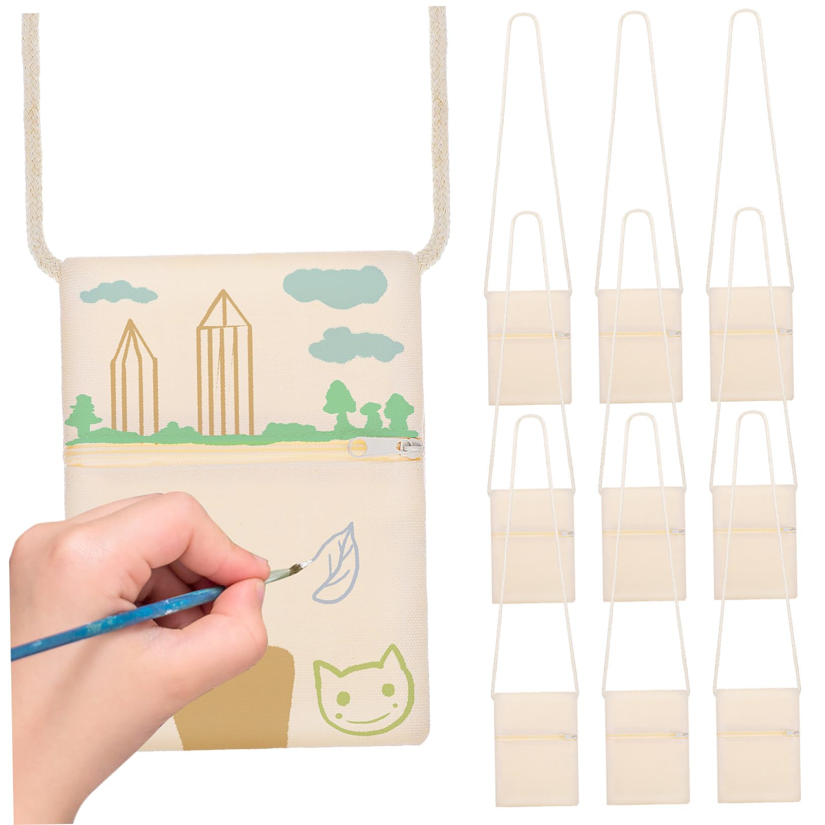 Sac à bandoulière en tissu pour bricolage enfant - Un cadeau unique à créer soi-même