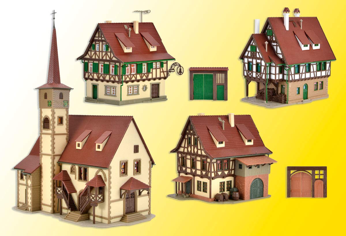 Vollmer 47734 échelle N Fachwerkdorf mit Inneneinri