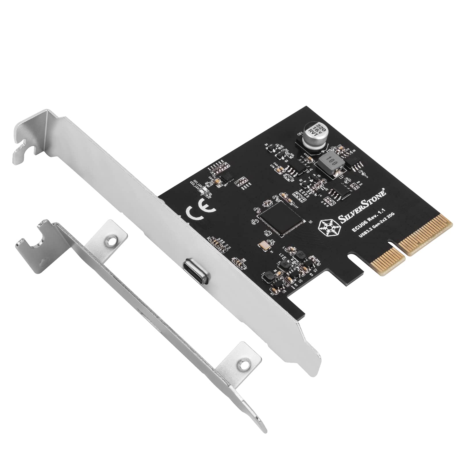 SilverStone SST-ECS06-6-port-SATA-Gen3- (6 Gbps) karta Non-RAID-PCI-Express-Gen3-x2