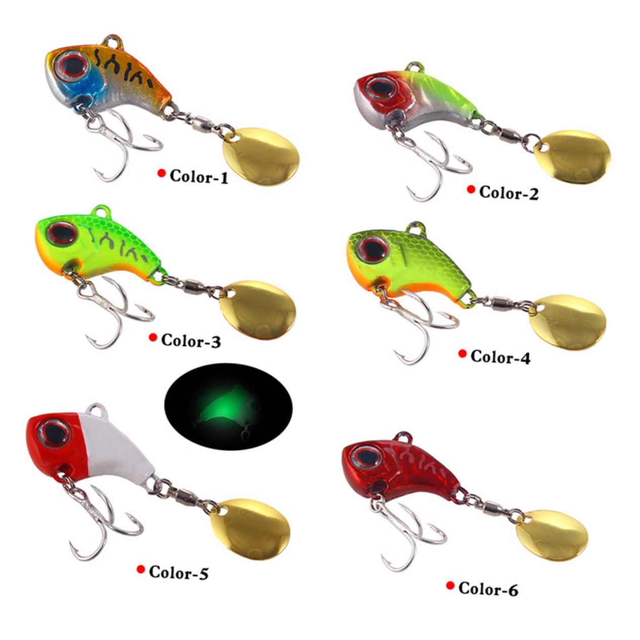 Supvox 18 STK nützlicher Angelköder Harte Bassköder lebensechte Angelköder Harte Köder Angelausrüstung Bass lockt für einen Angler fischköder Anglerbedarf Angelzubehör