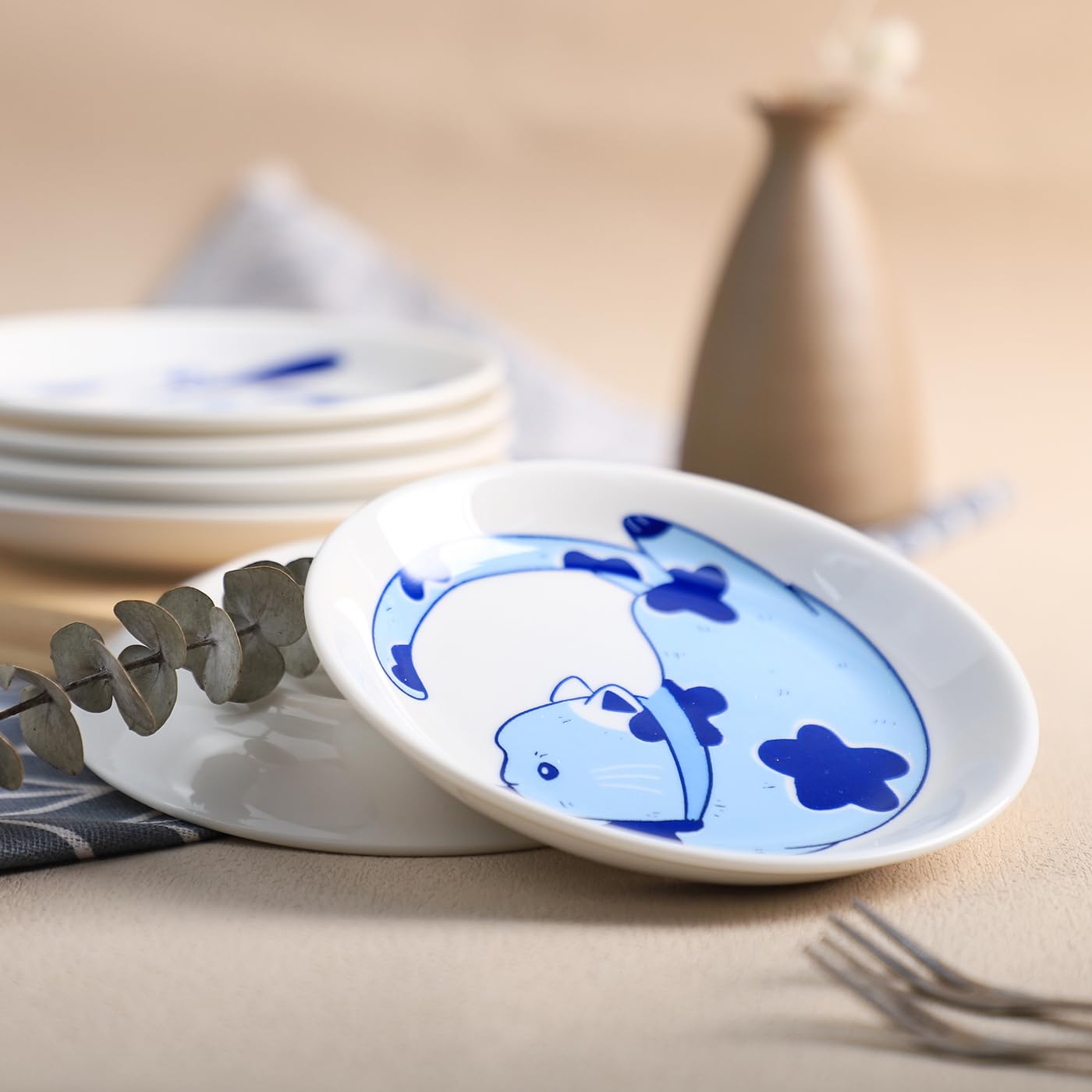 Assiettes Faïence Bluweet - Lot De 6 Assiettes 19cm émaillées