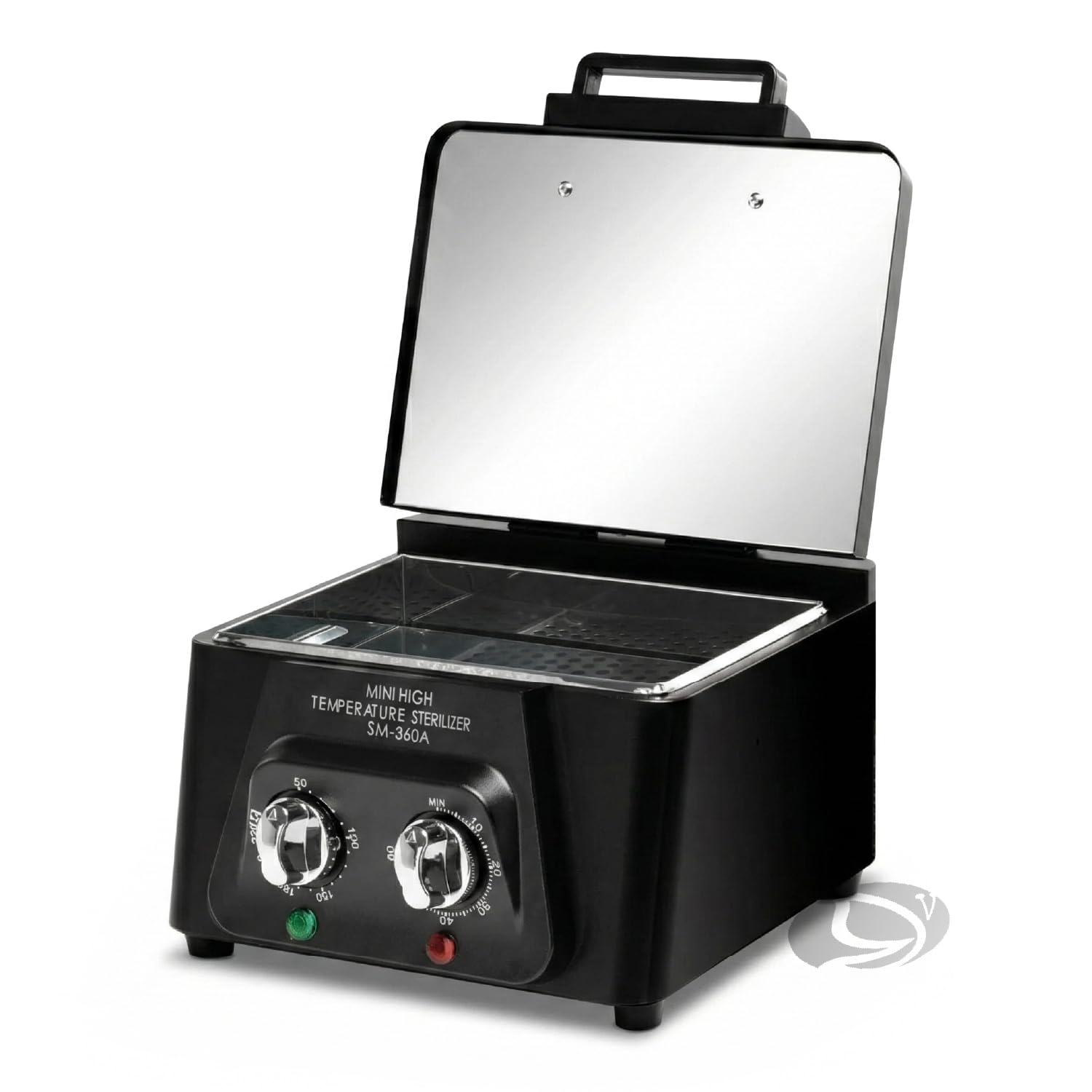 Sterilizzatore a Secco 220°C Professionale per Manicure e Pedicure - Forno Sterilizzatore con 2 Manopole Analogiche, Timer 0-60 min, Camera Inox 210x150x55 mm, 300W, Facile da Usare