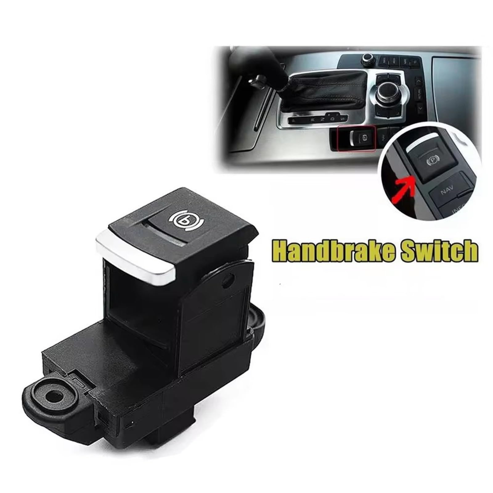 Bouton Frein À Main Compatible avec pour S6 RS6 Voiture Alimentation Électronique Frein De Stationnement Frein À Main Bouton Interrupteur Pièces Automobiles OEM: 4F1927225A 4F1927225C