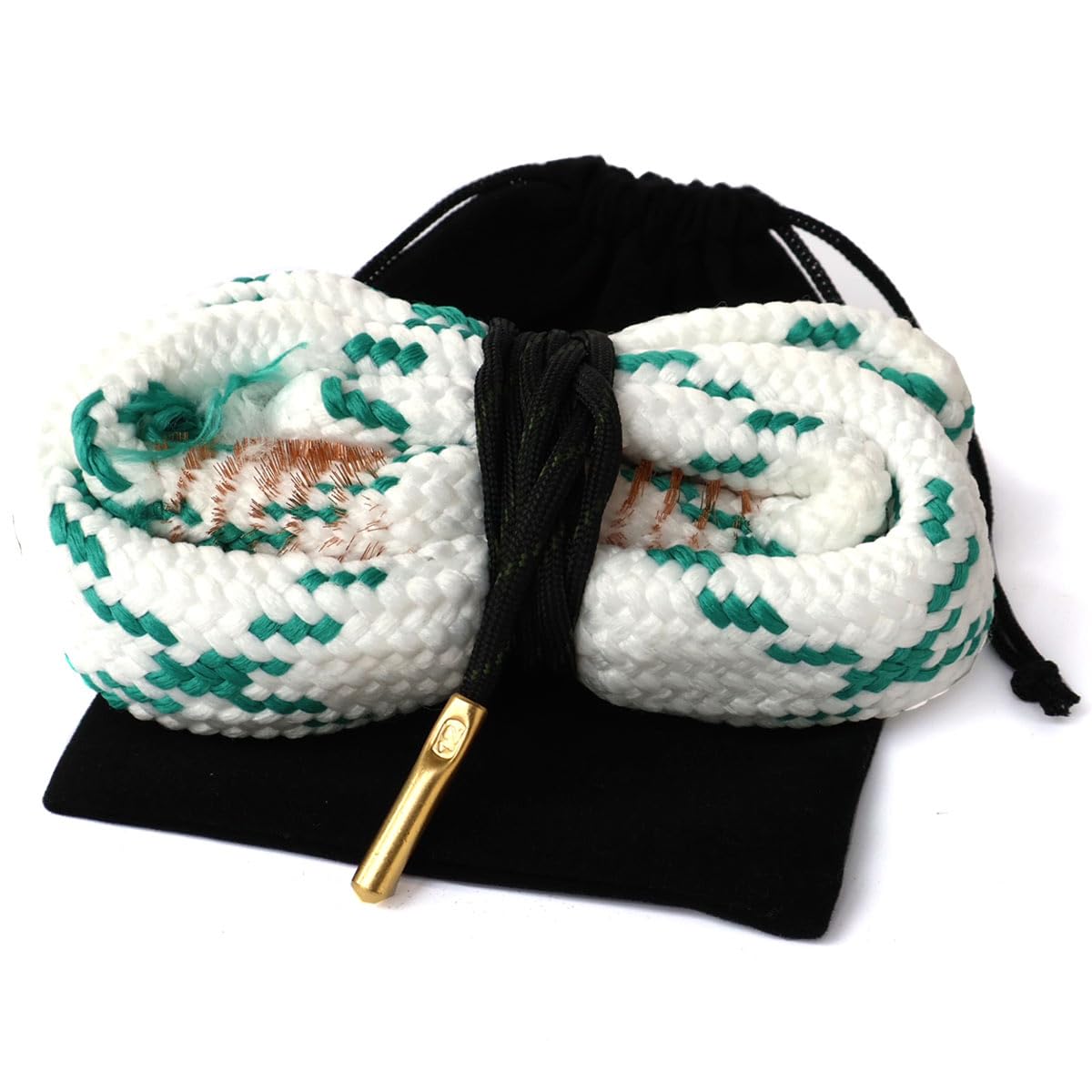 Shotgun Bore Cleaning Rope Kit and Storage Pouch Gun Barrel Snake Brush Cleaner Pull Through Cord 12 20 16 Gauge GA