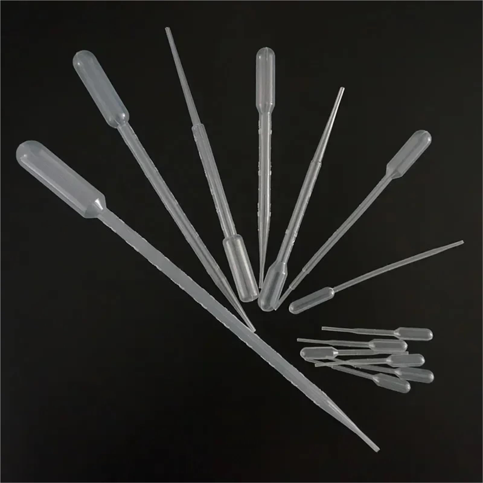 100 Stück bis 500 Stück Labor 0,2 ml 0,5 ml 1 ml 2 ml 3 ml 5 ml 10 ml Kunststoffpipette, klare Pipette(10ml 100pcs)