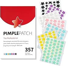 Pimple Patch (357 Pieces) Star Shaped Cute, Hydrocolloid, 7 Colorful Seals, Waterproof, Permeable, Skin Decoration (357 Pieces)