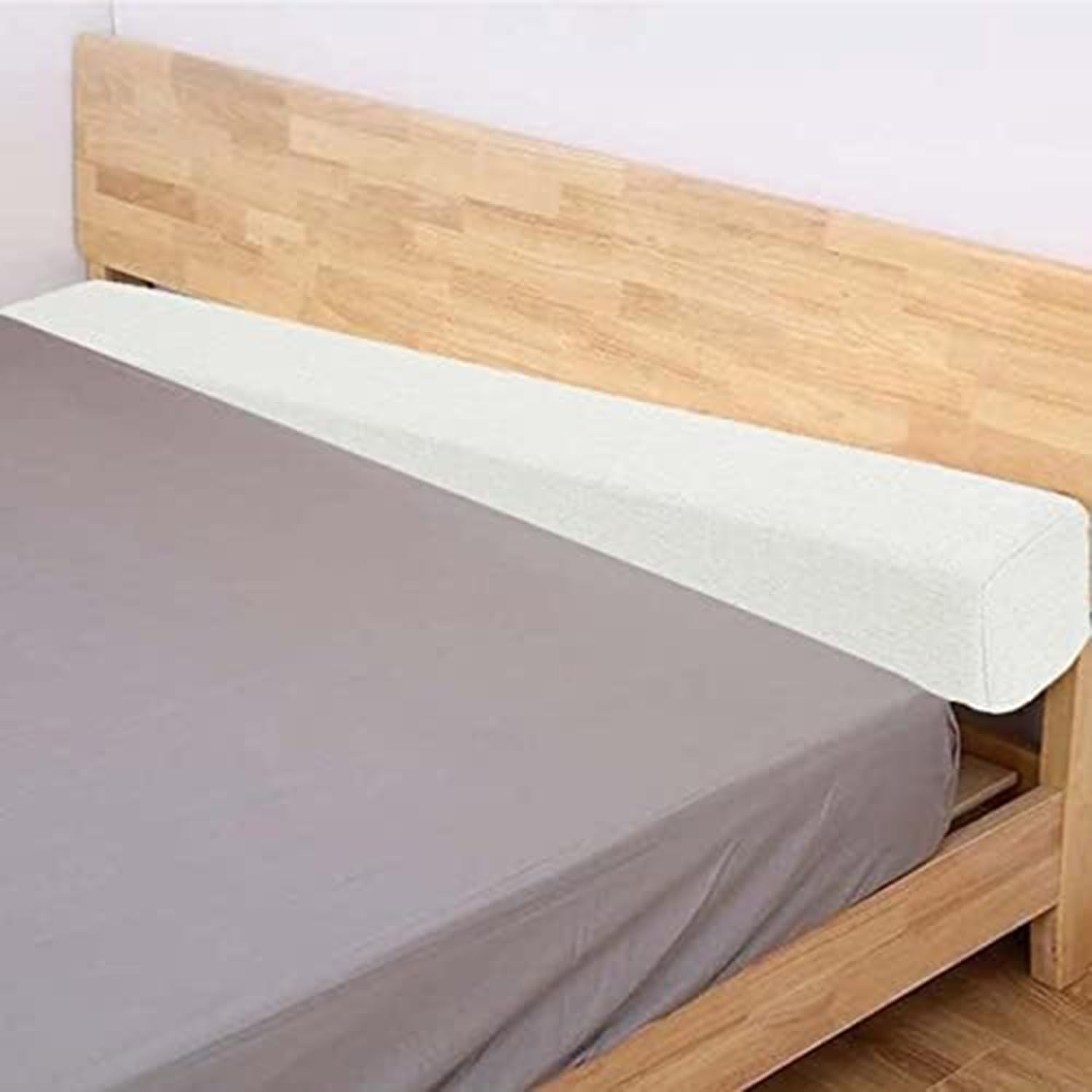 moismk Extender for Twin/Twin XL/Queen/King Bed, Bed Gap/Space/Crack Filler Between Headboard and Mattress or Wall, High-Density Foam with Removable Cover(White,120x5x10cm)