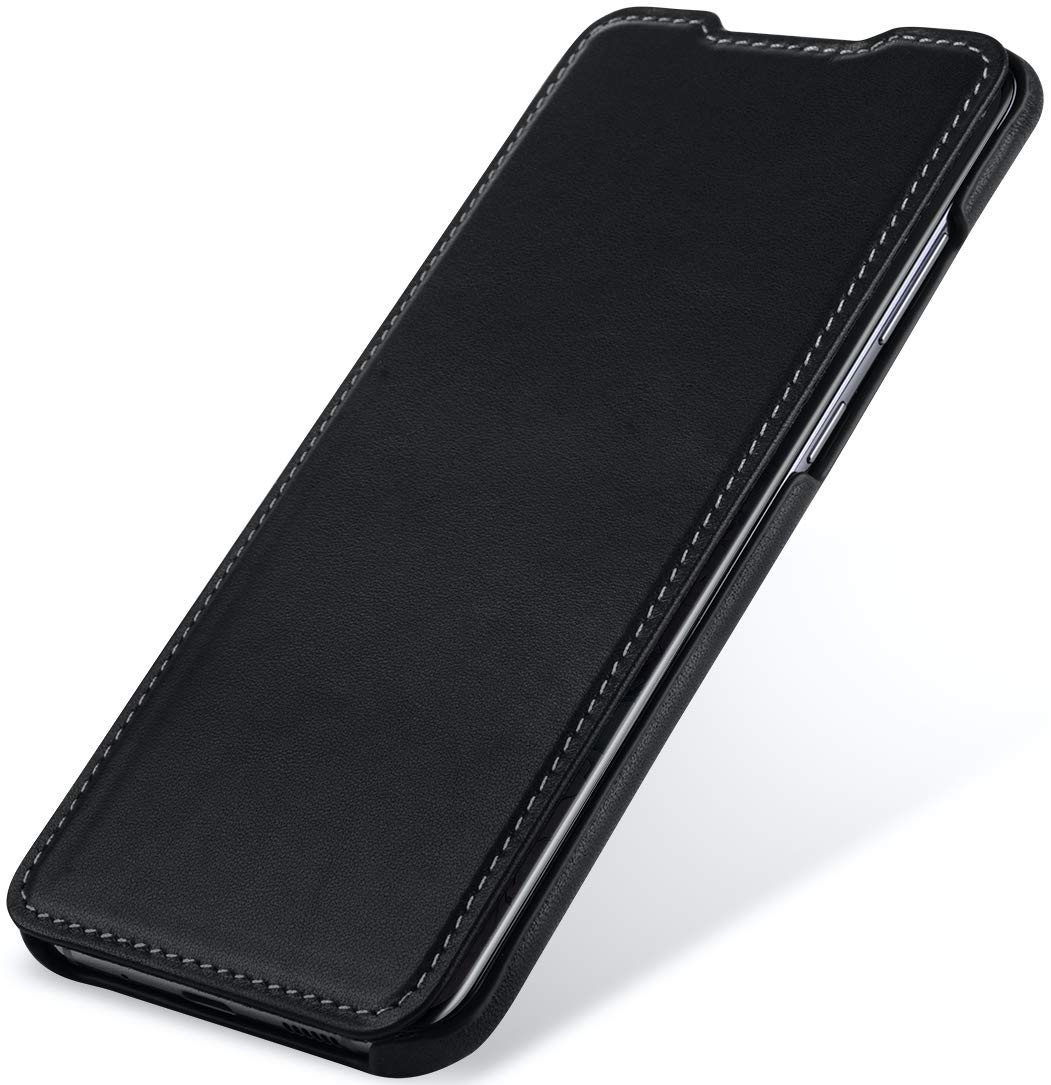 StilGut Book Type Flip Case for Galaxy S20 Plus/S20+, Genuine Leather Galaxy S20 Plus/S20+ Case, Black Nappa - Image 3