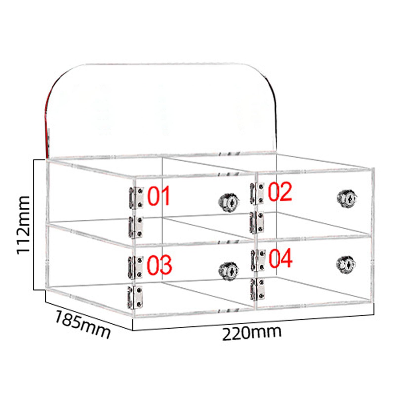 Memoria per Telefoni Cellulari, Scatola di Sicurezza per Telefono In Acrili | Organizzatore Sicuro con Serratura per Ufficio, Scuola, Aula e Fabbrica(4-squares)