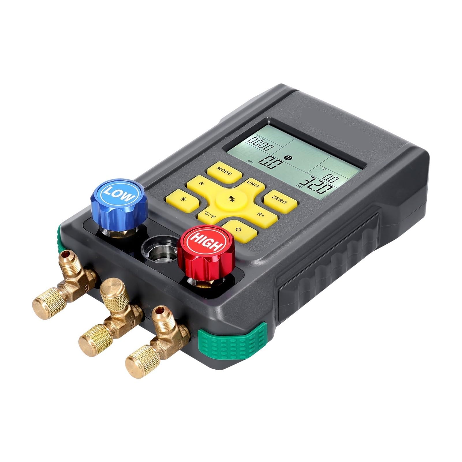 Manometro Refrigerazione Digitale Vuoto Pressione Collettore Tester Misuratore Temperatura Tester Apparecchio diagnostico AC