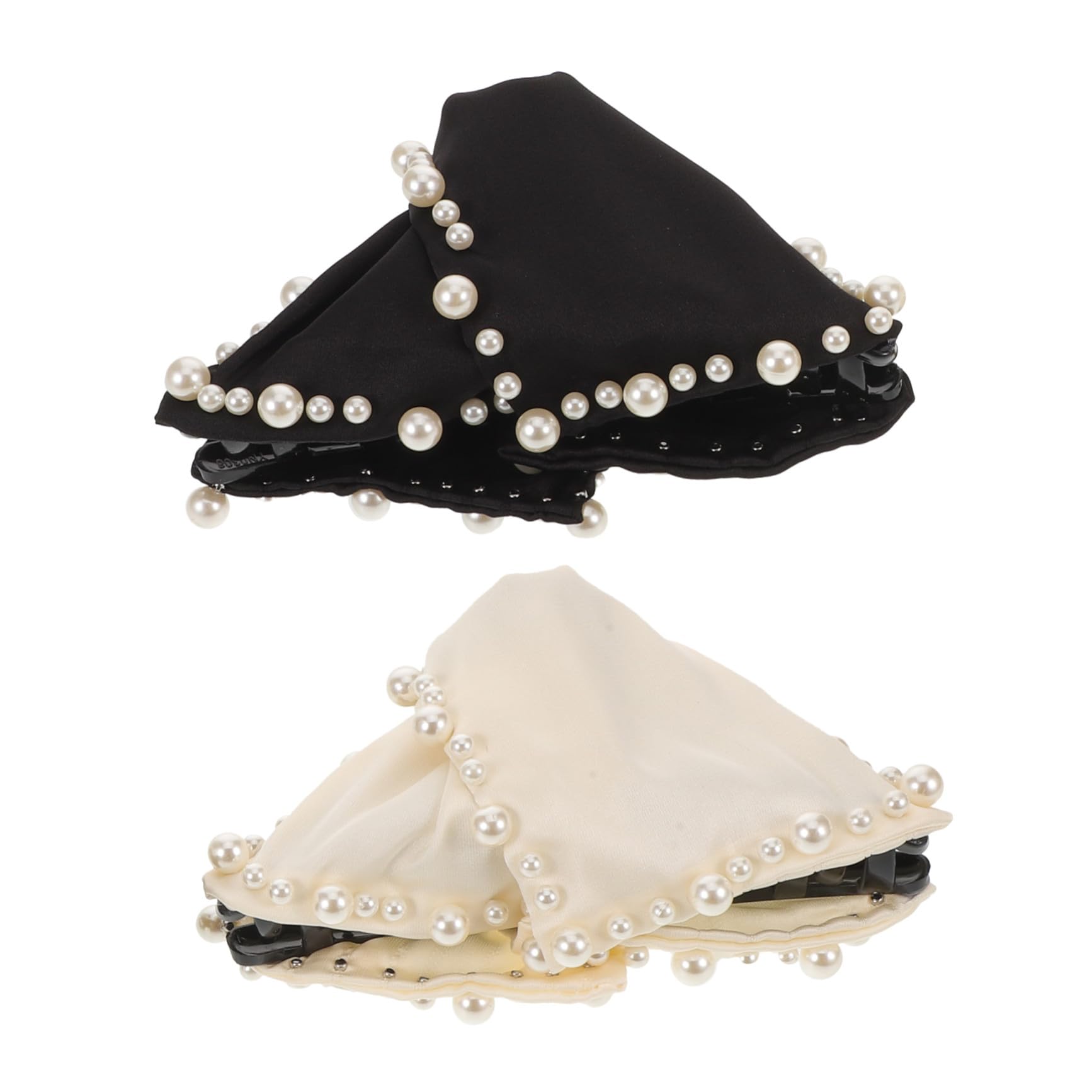 8 Pezzi Clip per in Satin con Artificiali Morsetti Antiscivolo per Spessi Accessori per Cerimonie e Quotidiano