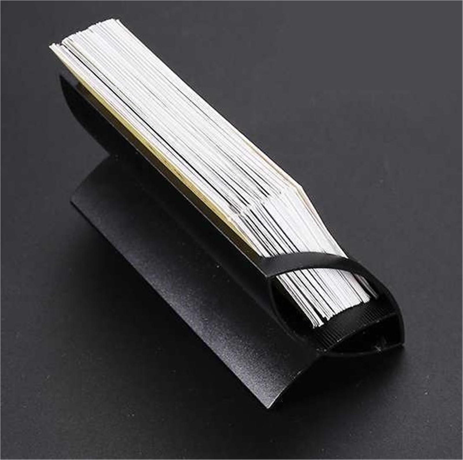 Tarjetero de Escritorio, Expositor de Tarjetas de Visita, Tarjetero de Escritorio, Organizador de Tarjetas de Visita (Plateado, 10 x 6 x 4 cm)