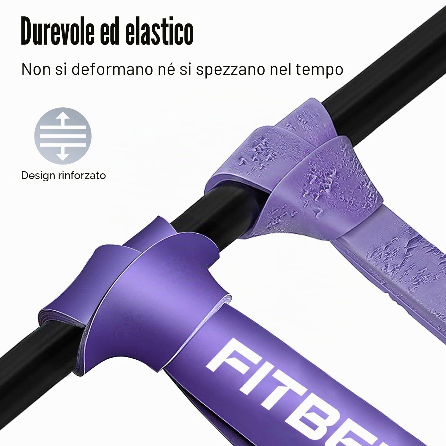 FitBeast Bande di Resistenza Pull Up Assist Band Set, Fasce di Allenamento per Powerlifting, Tonificazione Muscolare, CrossFit, Yoga, Allenamento di Forza