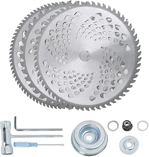 Cuchillas recortadoras de cepillo de punta de carburo de 10 pulgadas para desbrozadora, hoja de sierra para herbicidas, cuchillas de aleación con