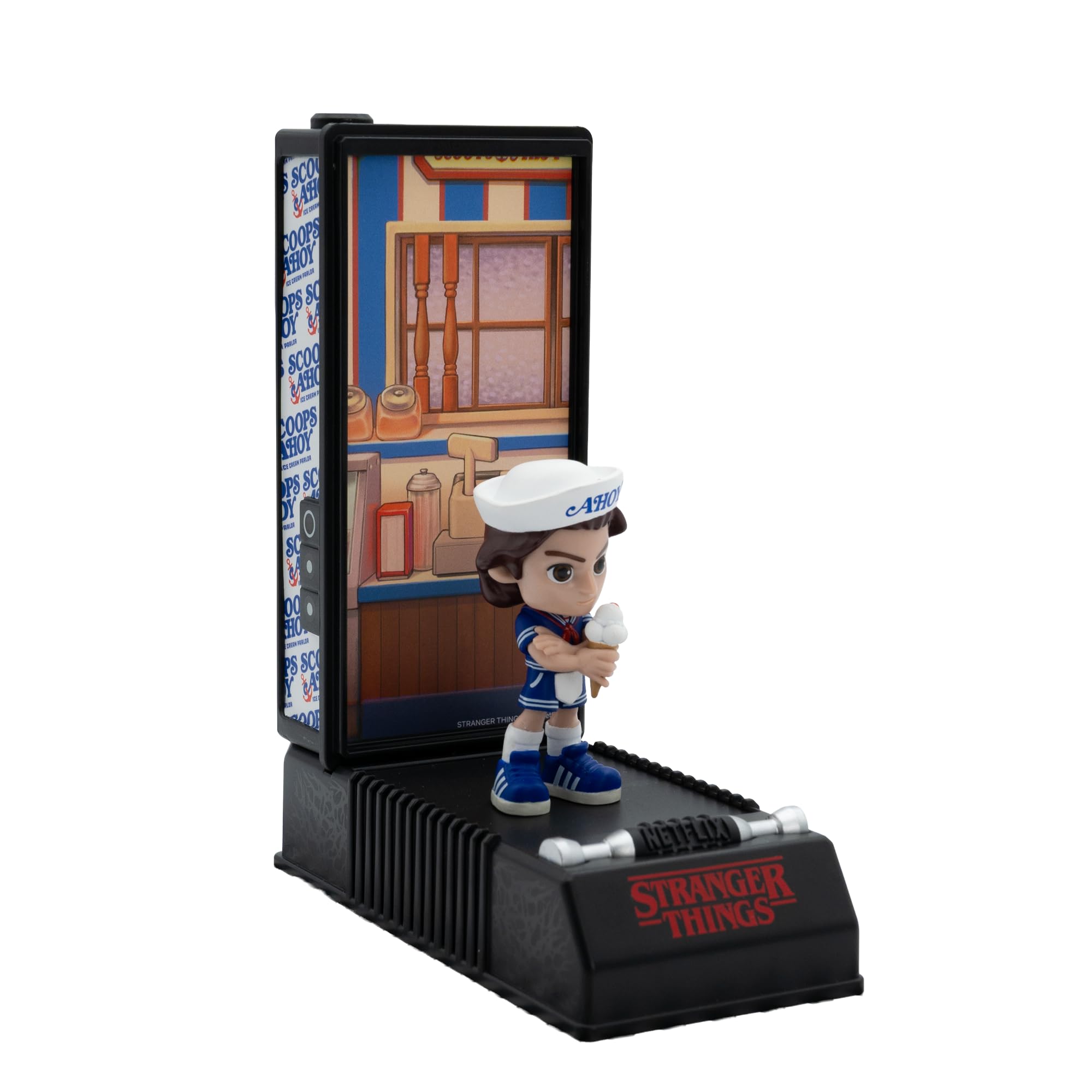 Yume 15099 Stranger Things Upside Down Capsule, 1 de 8 Minifiguras con walkie-Talkie, Figura Coleccionable con Soporte de exhibición, Netflix Merch para Fans de la Serie — view 8
