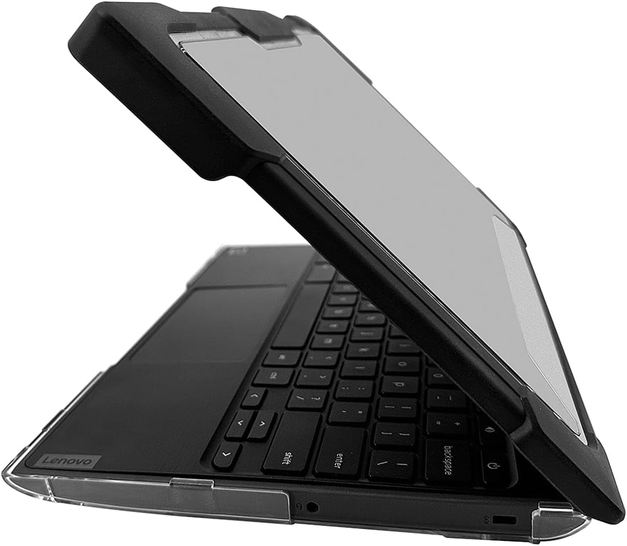 Sahara - Venture Series Pro Shield Case for Lenovo 100E Gen 2 Chromebook 11.6inch, Shock-Absorbing Corners, Clear/Black, (LT00117)