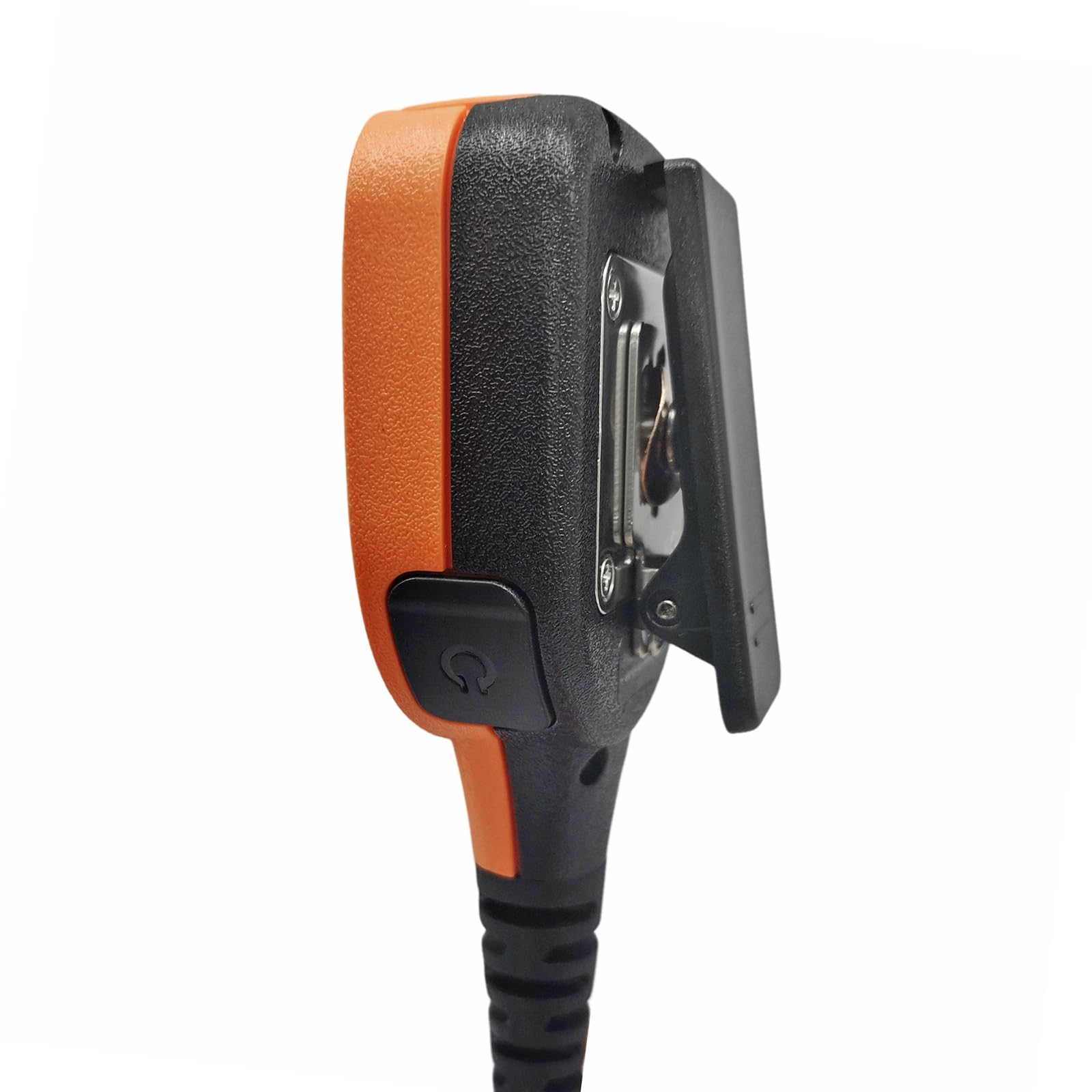 Micrófono de mano con solapa de hombro con conector de audio de 3,5 mm Walkie Talkie manos libres Mikes para Motorola APX 900 6000 8000 XPR 7550 6550 7350 (naranja, IP65 impermeable)