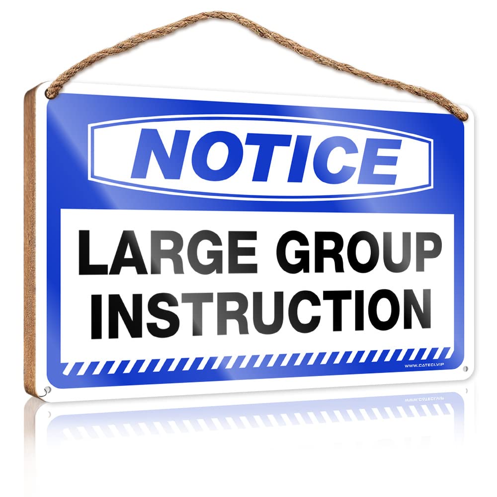 DTHA Home Decor Ideas Kitchen Notice Large Group Instruction Wooden Sign Winter Signs For Home Decor Indie Room Decor(23X35CM)
