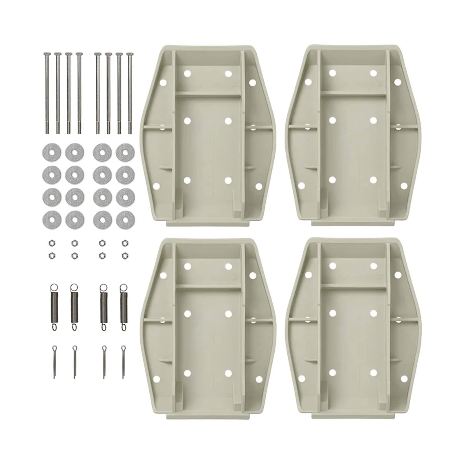 Lot de 4 plaques de support compatibles avec les supports AL-KO et les supports de caravane