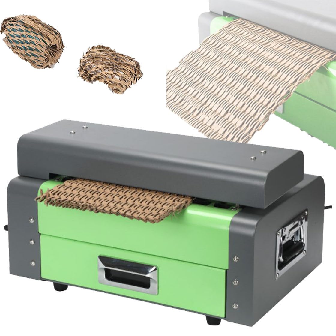 JXYQ Cardboard Shredder Machine, 32.5cm Cutting Width, 5M/min Speed for Corrugated Box Packaging Waste Reduction