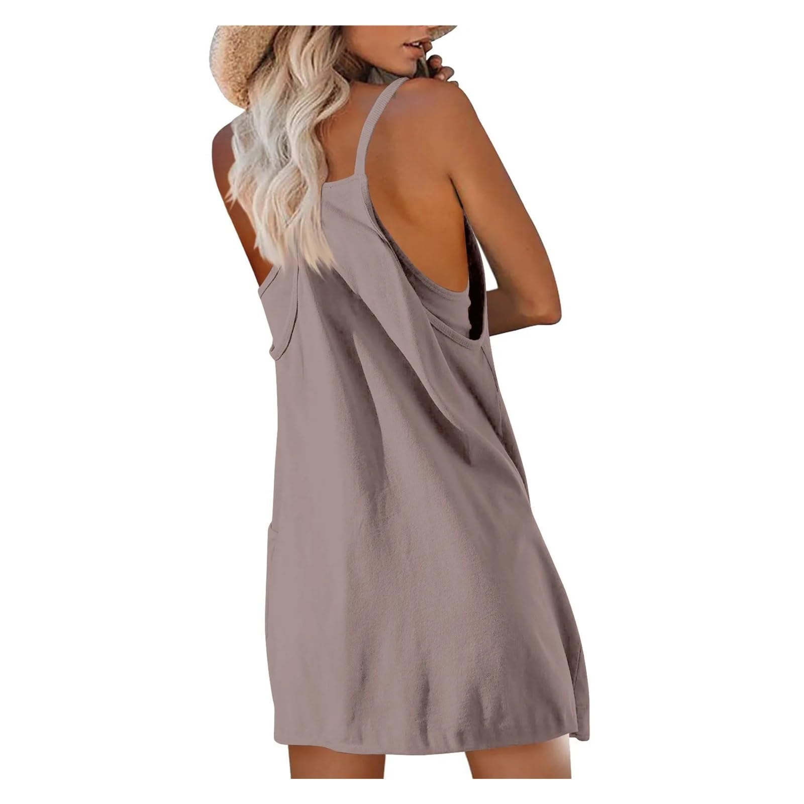 Sportkleid Sport for Frauen Sommer Ärmelloses Kleid Casual Kurze Sommerkleid Weibliche Workout Tennis