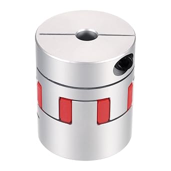 MECCANIXITY Aluminum 10mm to 19mm Flexible Spider Coupling L50mm x D40mm Coupler Jaw Spider Shaft Joint Connector for 3D Printers DIY CNC Router Milling Machine