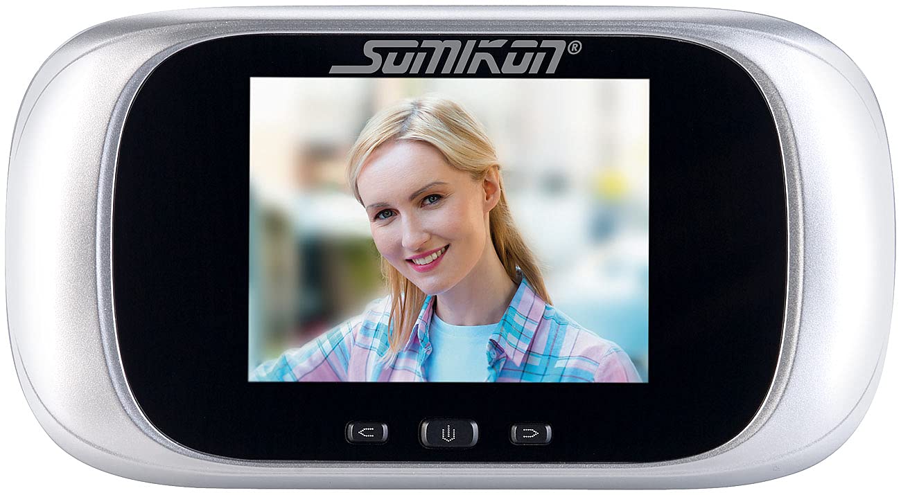Somikon Türspion Kameras: Digitale Türspion-Kamera mit 7,1-cm-Farbdisplay (2,8") und Nachtsicht (Digitaler Türspion ohne Bohren, Haustürkamera, Mini Überwachungskamera)