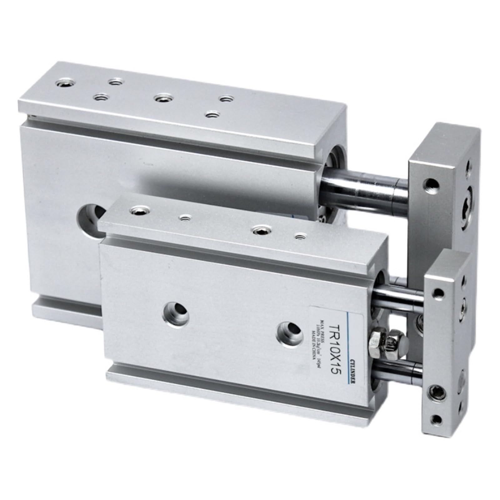 Vérin pneumatique double compact anti-rotation TR20