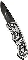Western YG07 Canivete Dobrável, Preto/Prata, 15 cm