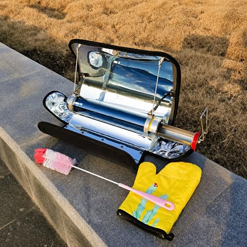 Four Solaire Portable Et Barbecue De Camping À Énergie Solaire - Cuisinière Solaire Compacte Et Grill Portable Pour La Randonnée, Le Camping-car Et...