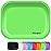 roygra Rolling Tray, Small Metal Tray, Cigarette Pre Roll Smoking Accessories, Portable Matte Rolling Trays for Smokers, Home Table Decor, Patio Decorations, 7 x 5.5 inch - Green