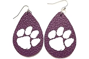 Clemson Collegiate Teardrop Earrings